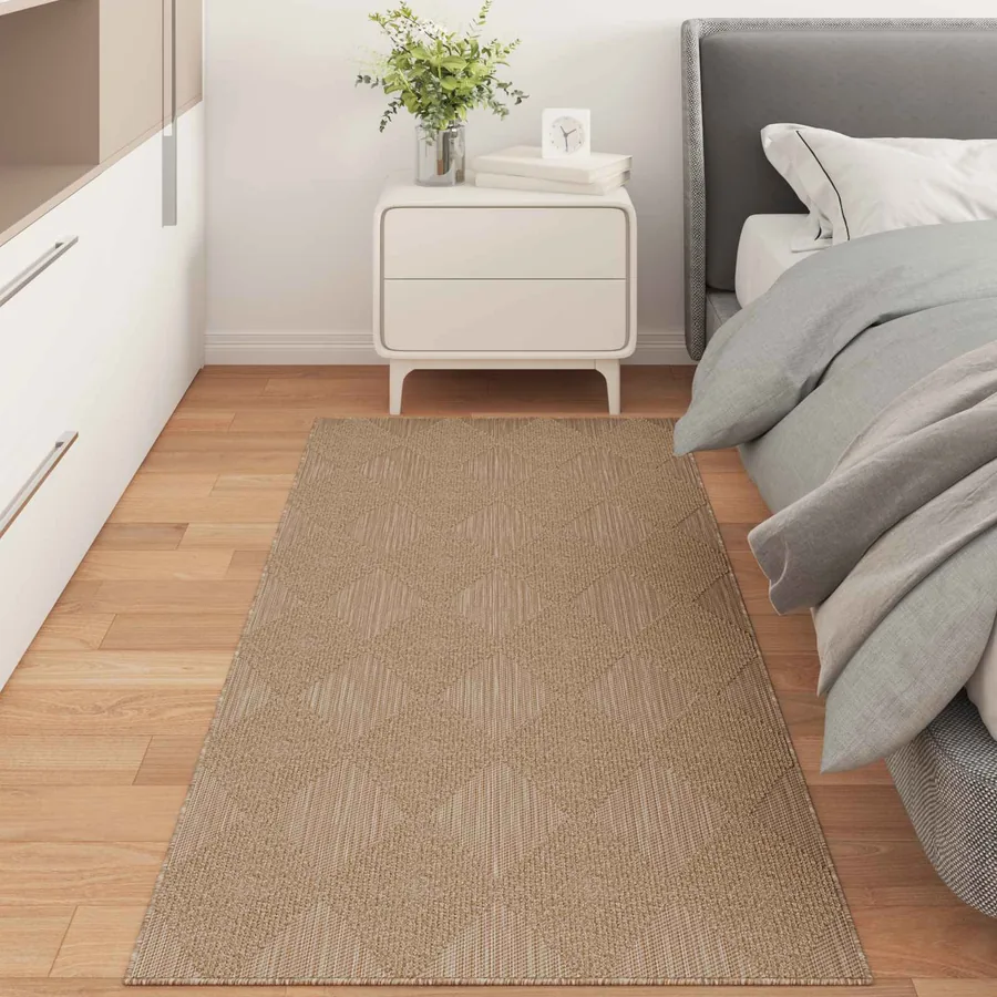 Tapis de surface AGIRA Naturel 200 x 80 cm Polyester
