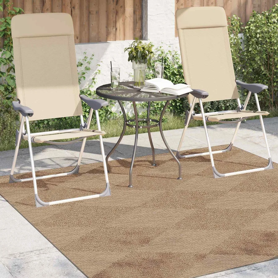 Tapis de surface Carré AGIRA Naturel 200 x 200 cm Polyester - 3