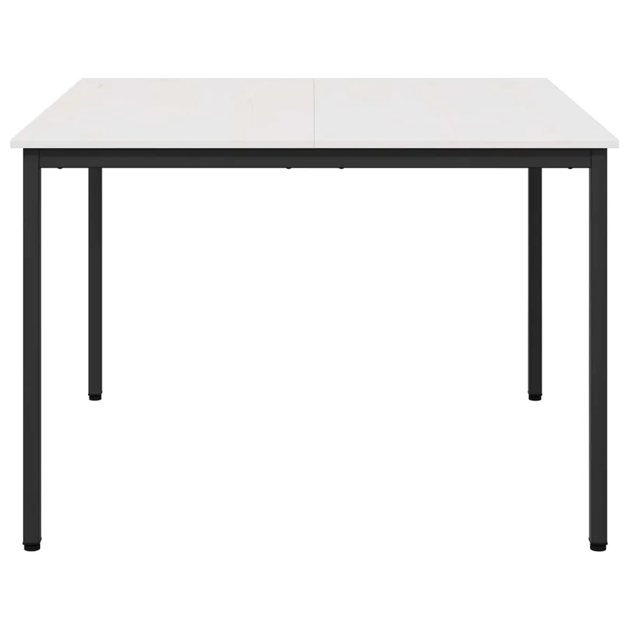 Table de salle à manger / Table de repas Blanc - 5