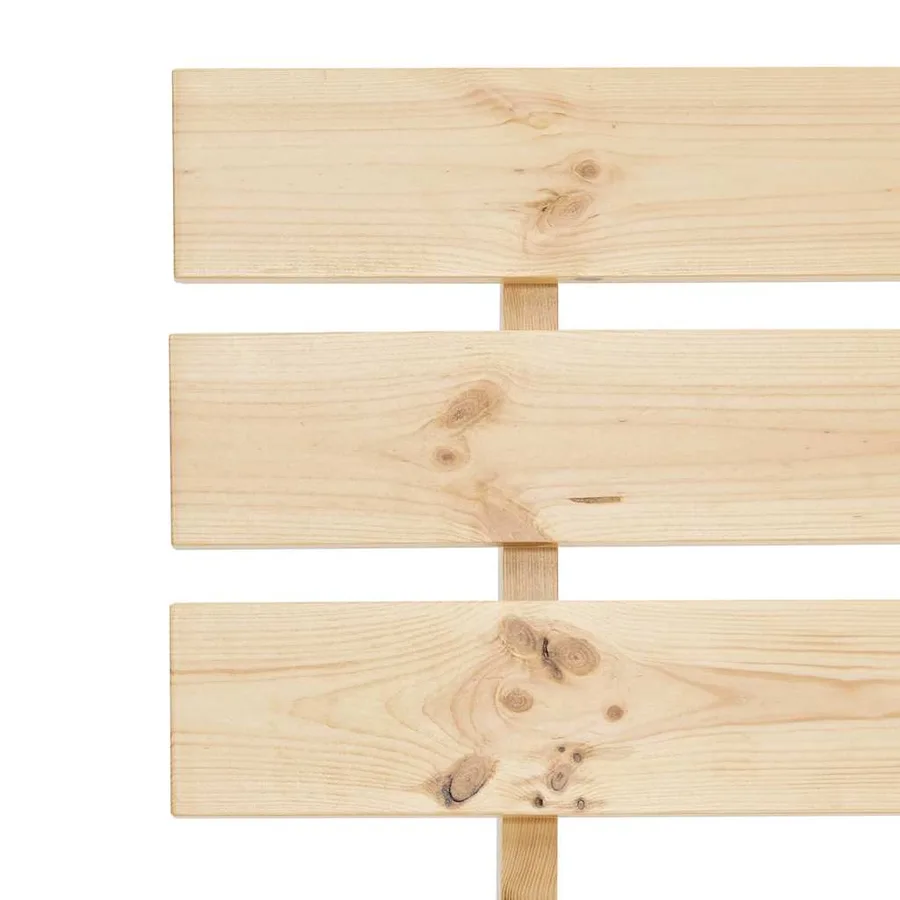 Cadre de lit sans matelas bois massif de pin 100x200 cm - 6