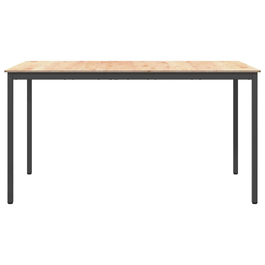 Table de bar Naturel 200 x 100 x 105 cm Bois de pin massif - 5