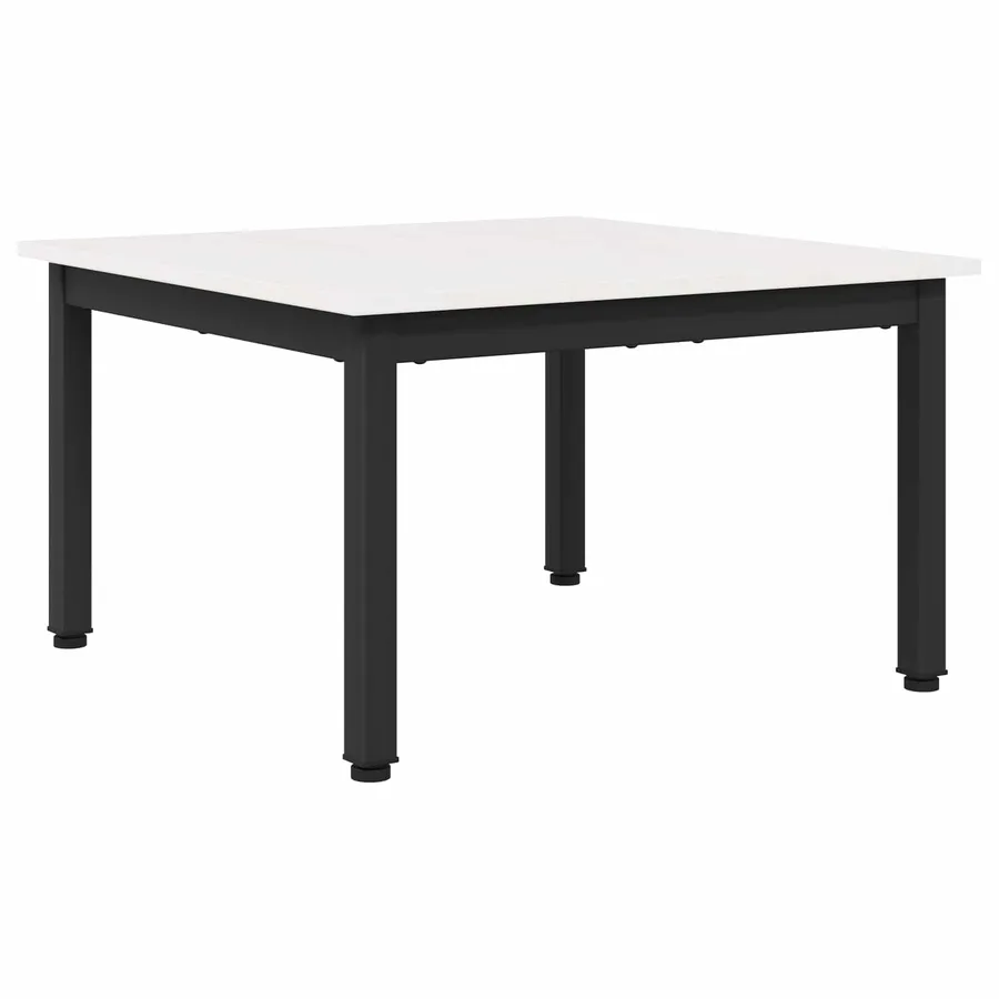 Table basse Blanc 60 x 60 x 36 cm Bois de pin massif - 2