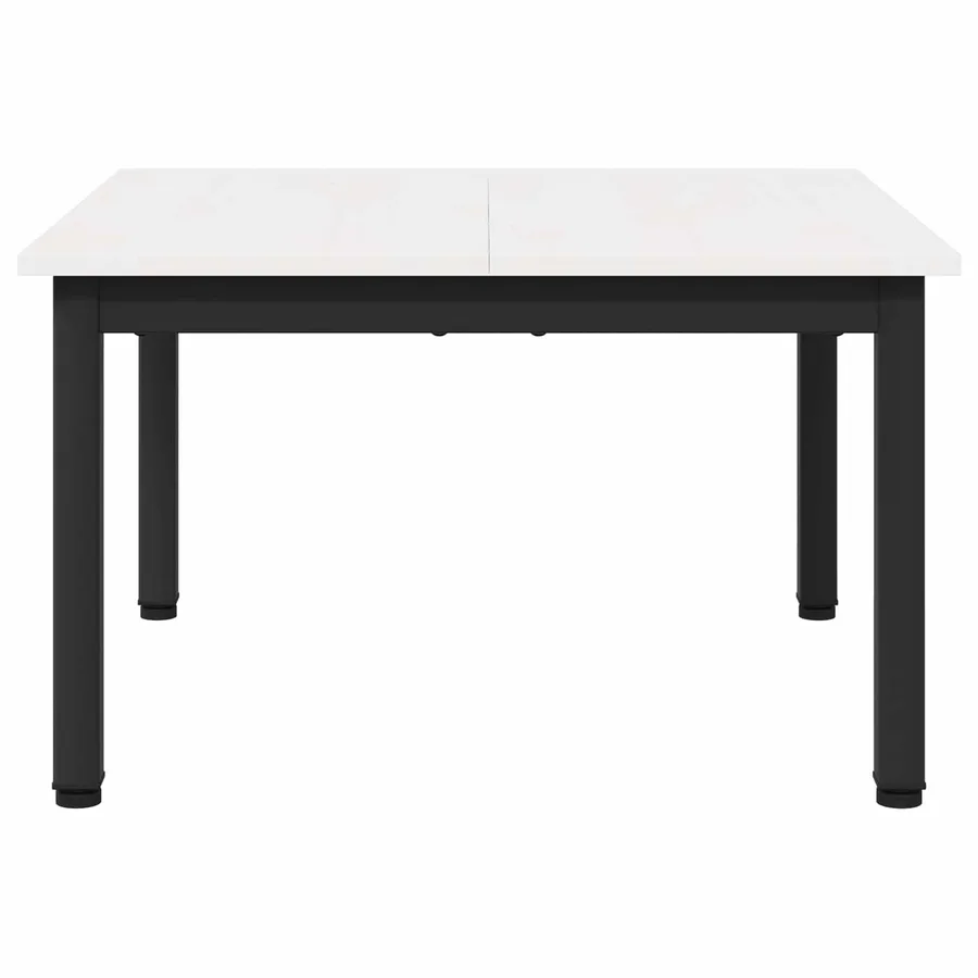 Table basse Blanc 60 x 60 x 36 cm Bois de pin massif - 5