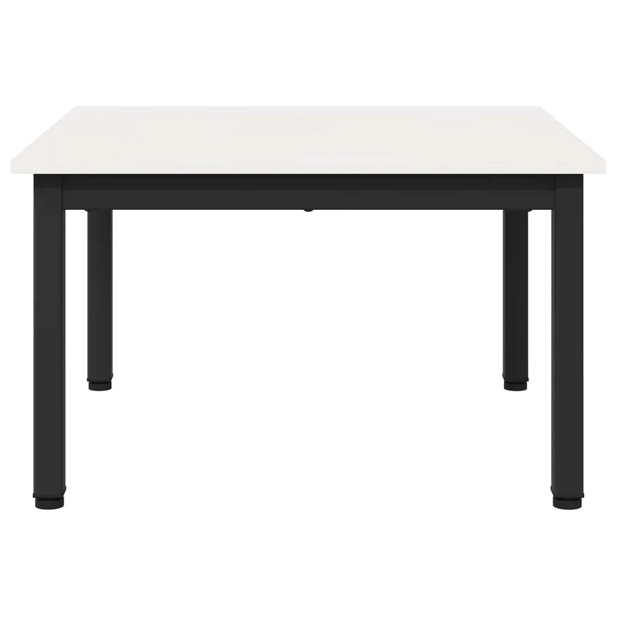 Table basse Blanc 60 x 60 x 36 cm Bois de pin massif - 6