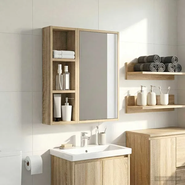 Armoire murale de salle de bain Chêne Sonoma 20 x 10 x 60,5 cm