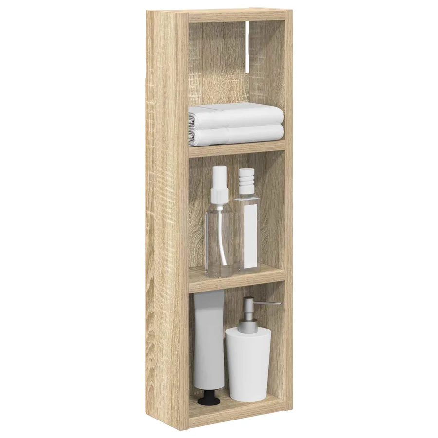 Armoire murale de salle de bain Chêne Sonoma 20 x 10 x 60,5 cm - 3