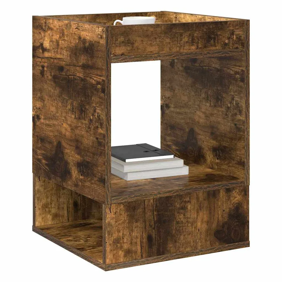 Table d'appoint 2 pcs Chêne fumé 40 x 40 x 56 cm - 3
