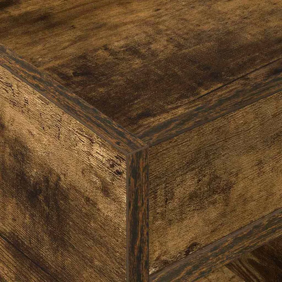 Table d'appoint 2 pcs Chêne fumé 40 x 40 x 56 cm - 9
