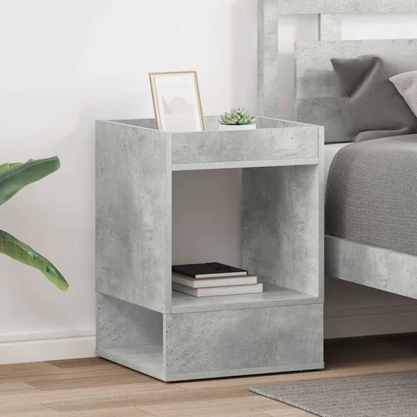 Table d'appoint 2 pcs Gris béton 40 x 40 x 56 cm