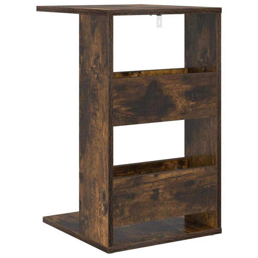 Table d'appoint Chêne fumé 40 x 35 x 60,5 cm Bois d'ingénierie - 7