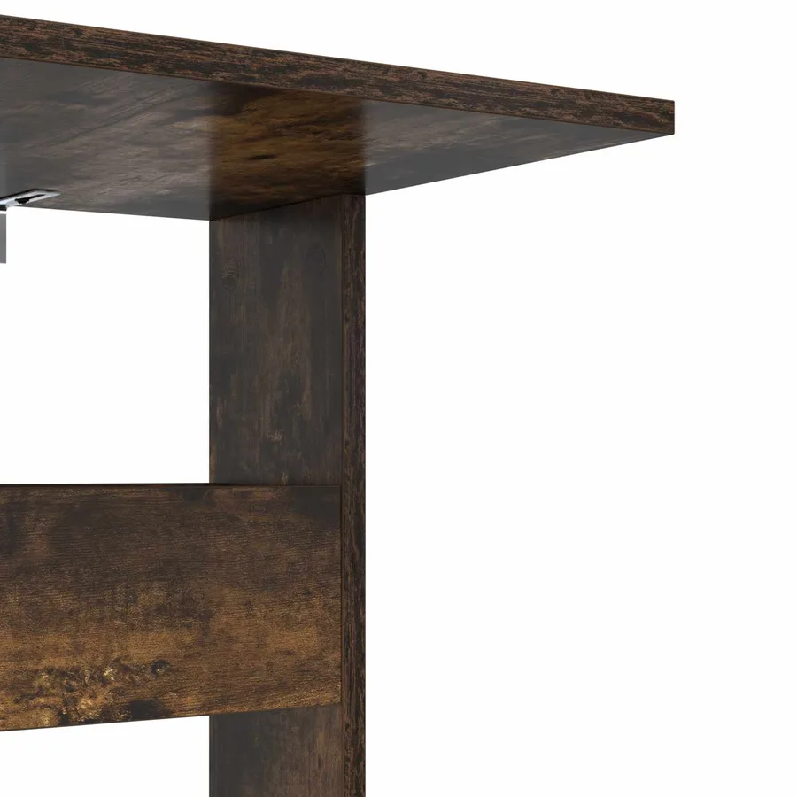 Table d'appoint Chêne fumé 40 x 35 x 60,5 cm Bois d'ingénierie - 9