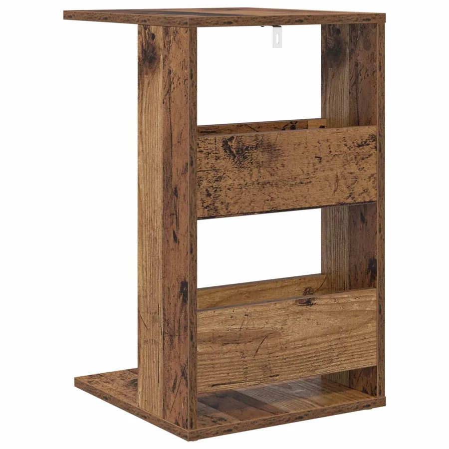 Table d'appoint Bois ancien 40 x 35 x 60,5 cm Bois d'ingénierie - 7