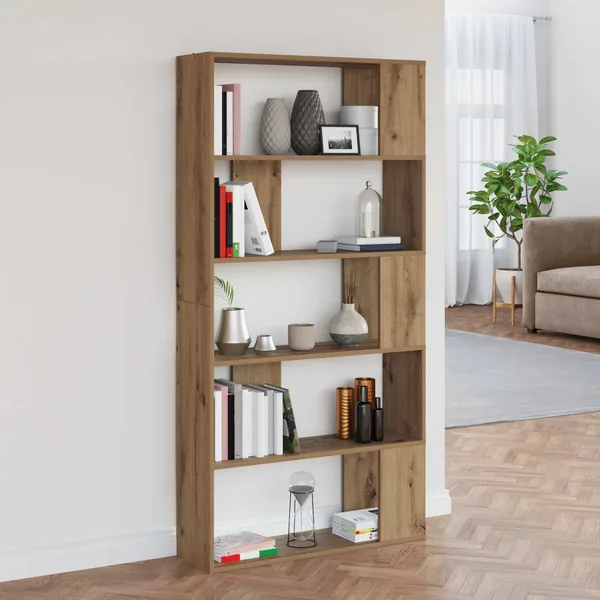 Bibliothèque 80 x 24 x 159 cm Bois d'ingénierie Chêne artisanal