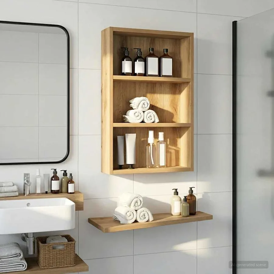 Armoire murale de salle de bain Chêne artisan 40 x 10 x 60,5 cm - 5