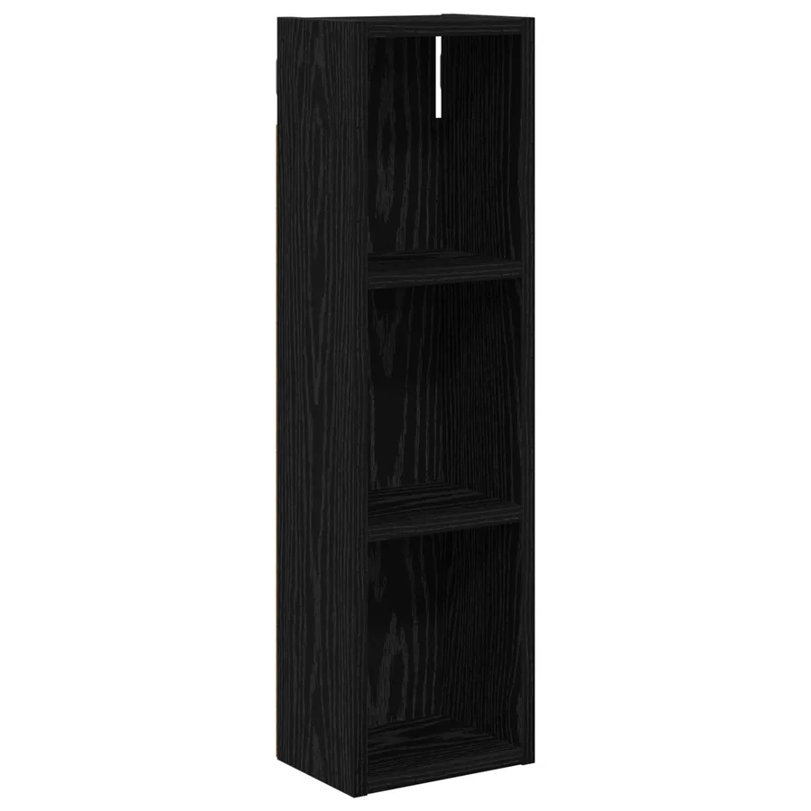 Armoire murale de salle de bain Chêne Noir 20 x 14 x 70 cm - 2
