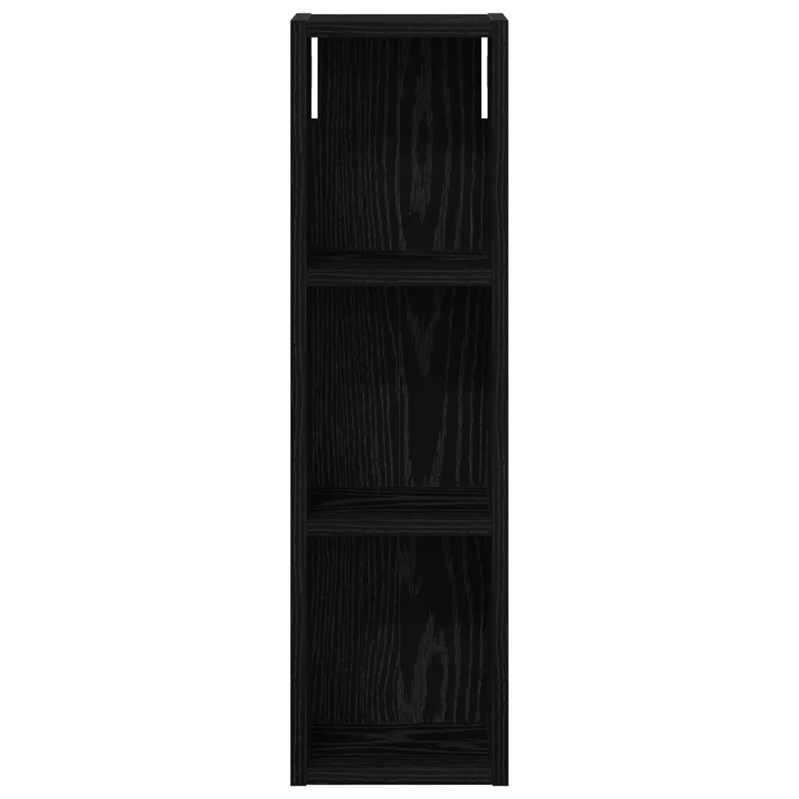 Armoire murale de salle de bain Chêne Noir 20 x 14 x 70 cm - 6