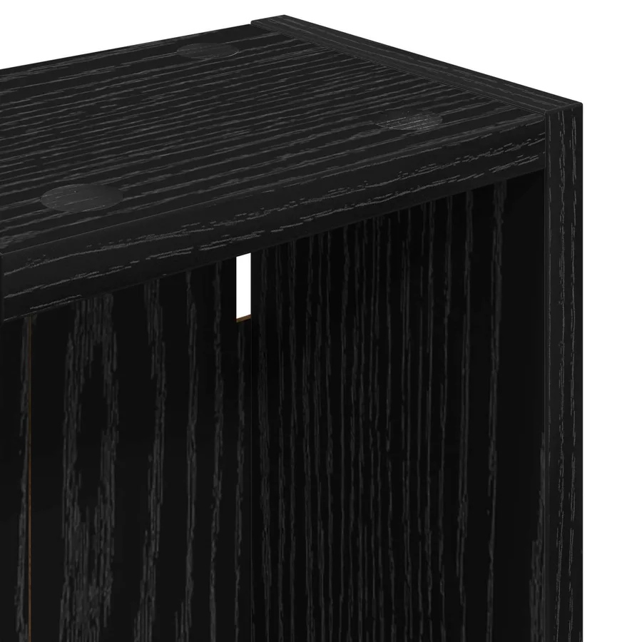 Armoire murale de salle de bain Chêne Noir 20 x 14 x 70 cm - 9