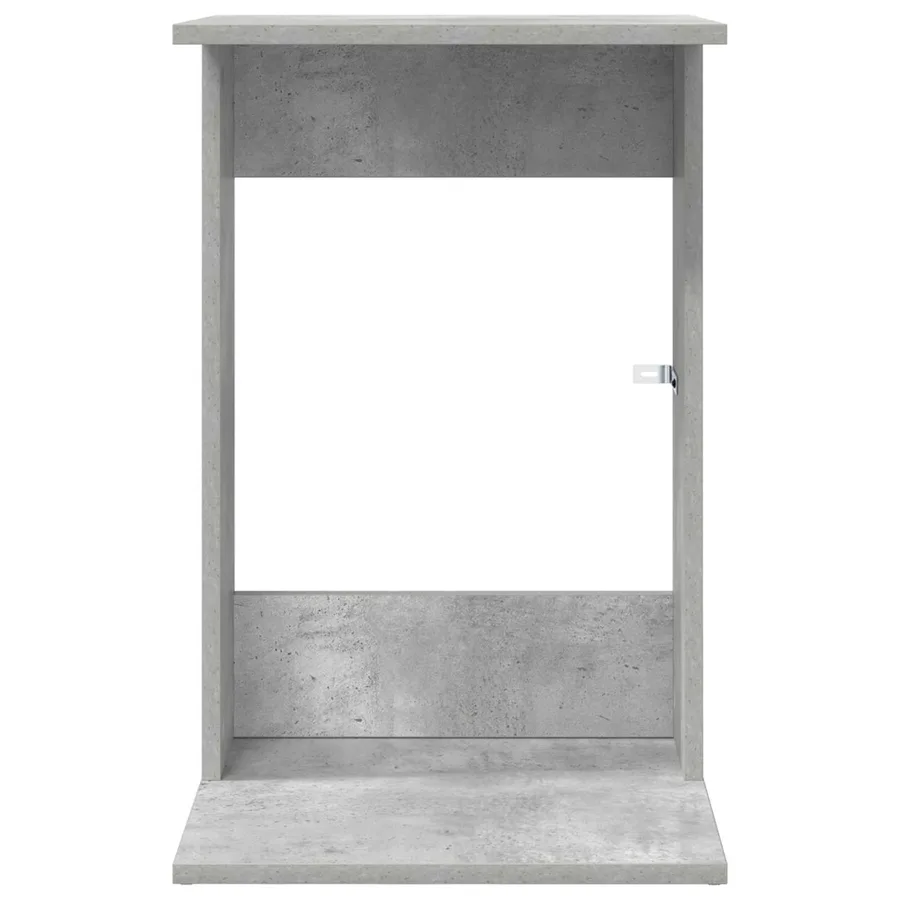 Table d'appoint Gris béton 40 x 38 x 62,5 cm Bois d'ingénierie - 5