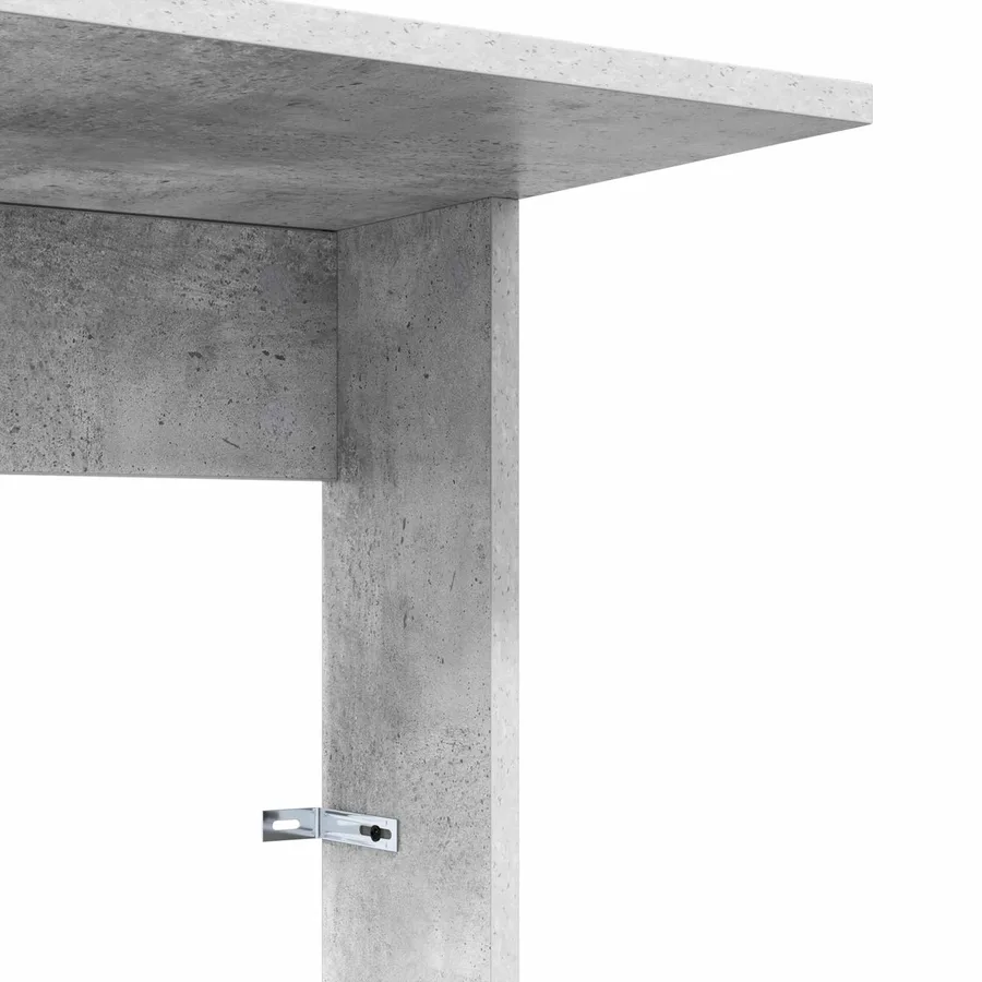 Table d'appoint Gris béton 40 x 38 x 62,5 cm Bois d'ingénierie - 9