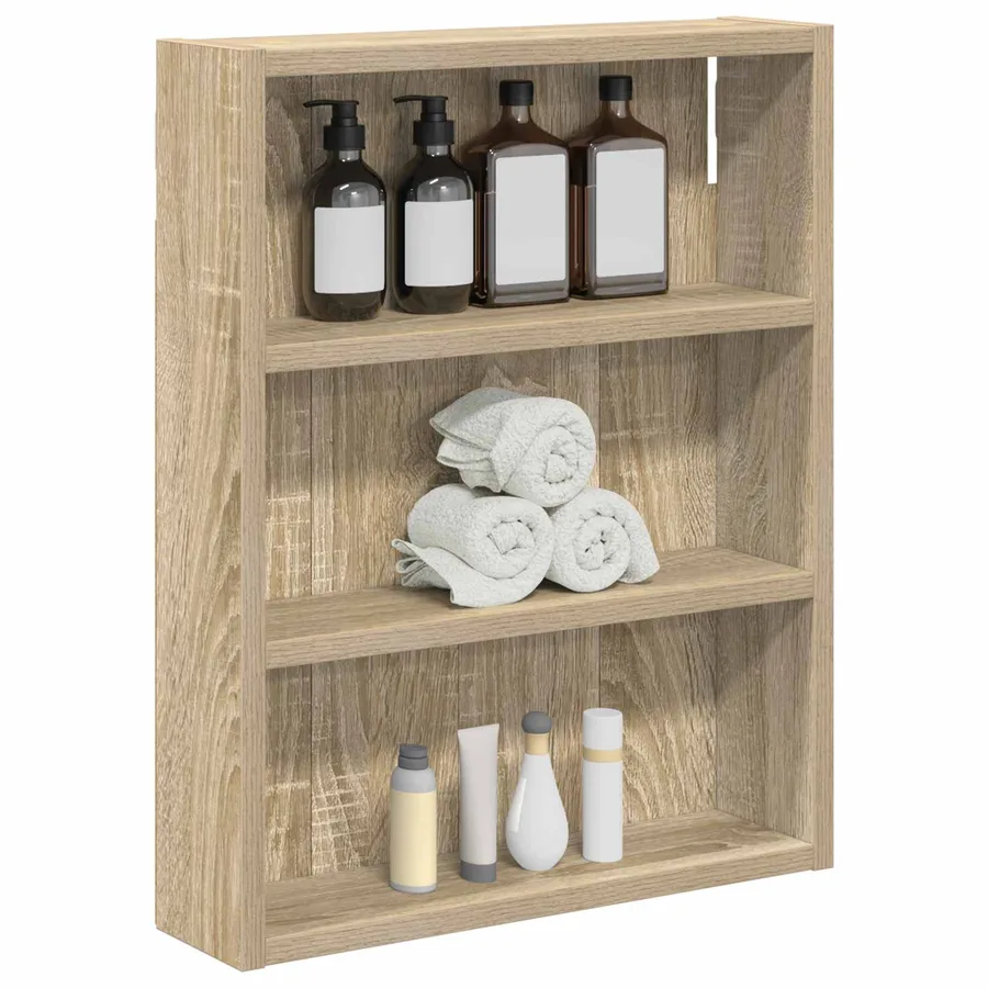 Armoire murale de salle de bain Chêne Sonoma 40 x 10 x 50 cm - 3