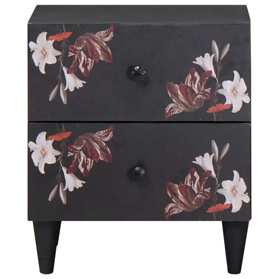 Table de chevet avec tiroir 2 pcs Marron 40 x 33,5 x 46 cm - 3