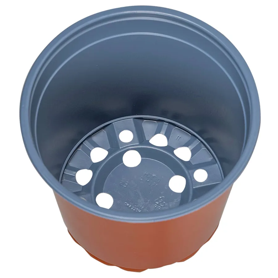 Pot à fleurs 200 pcs Terre cuite Ø 15 x 13 cm Plastique - 6