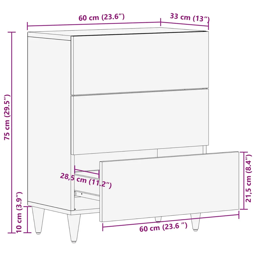 Armoires de rangement Multicolore 60 x 33,5 x 75 cm - 11