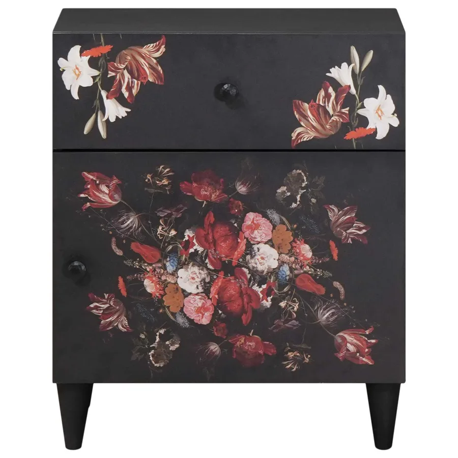 Table de chevet avec tiroir Multicolore 50 x 33 x 60 cm - 3