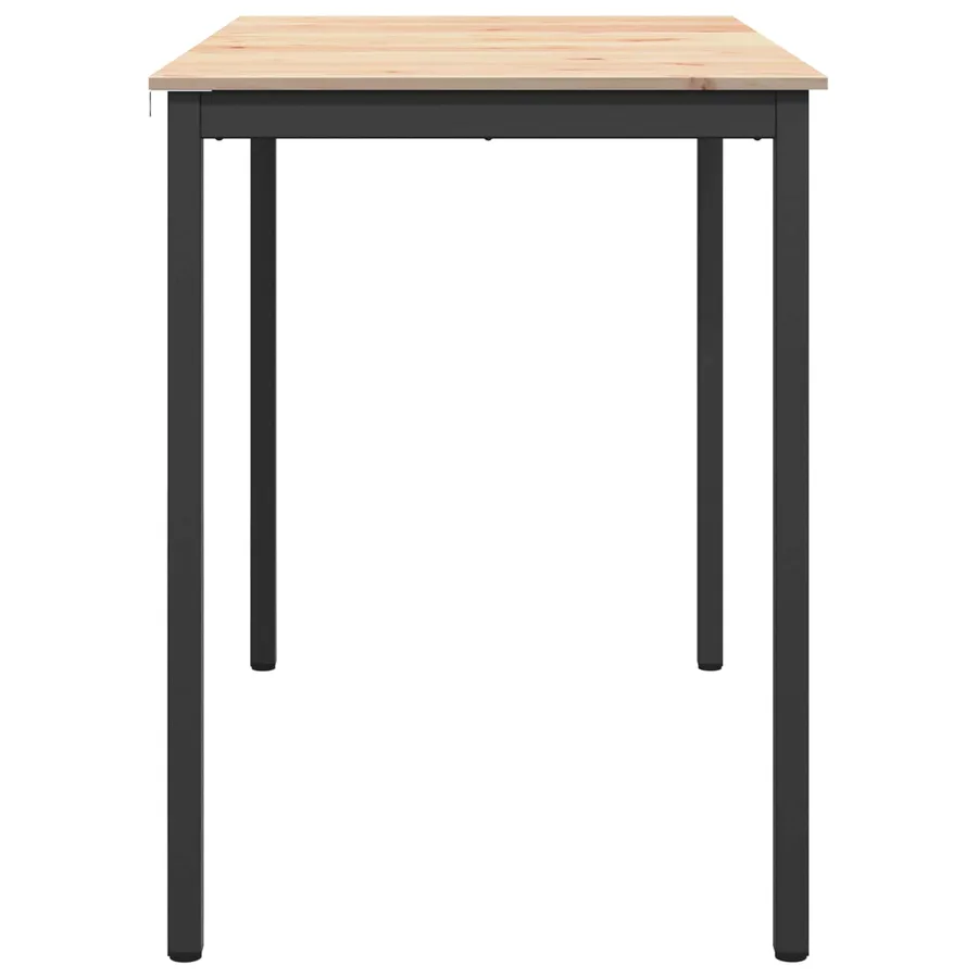 Table de bar Naturel 140 x 80 x 105 cm Bois de pin massif - 6