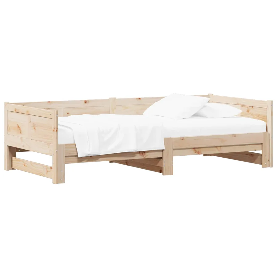Lit Pull-out de Jour Naturel 180 x 200 cm Pin massif - 2