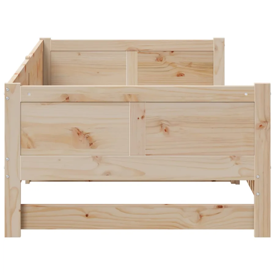 Lit Pull-out de Jour Naturel 180 x 200 cm Pin massif - 7