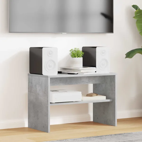 Meuble TV Gris béton 60 x 30 x 40 cm Bois d'ingénierie