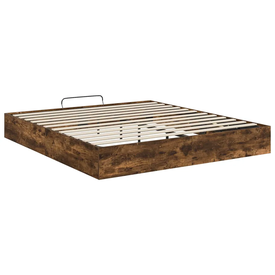 Cadre de lit ottoman avec stockage Chêne Fumé 203 x 180 x 25 cm - 7