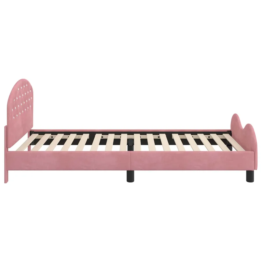 Cadre de lit pour enfants avec tête de lit Rose 80 x 200 cm - 6