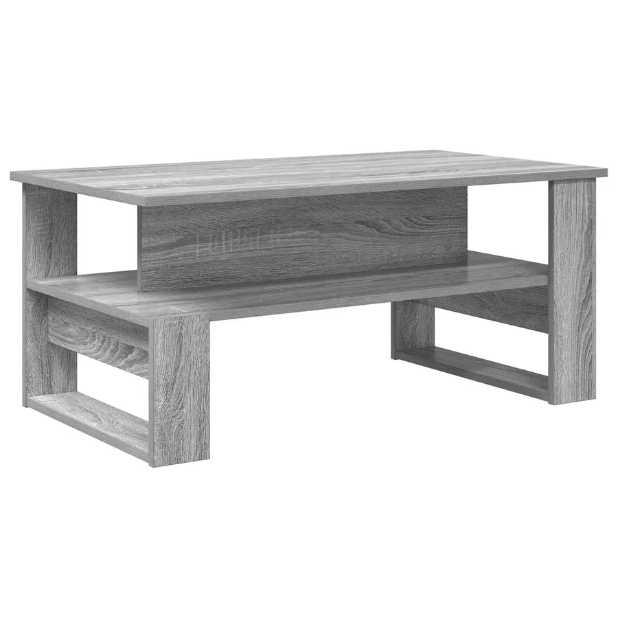 Table basse Gris Sonoma 90 x 50 x 40 cm Bois d'ingénierie - 2