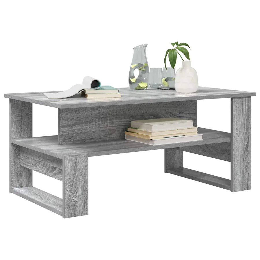 Table basse Gris Sonoma 90 x 50 x 40 cm Bois d'ingénierie - 3