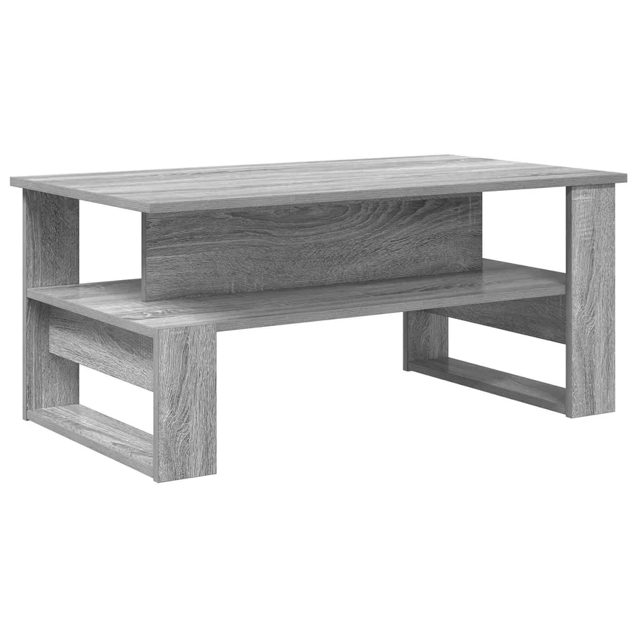 Table basse Gris Sonoma 90 x 50 x 40 cm Bois d'ingénierie - 7