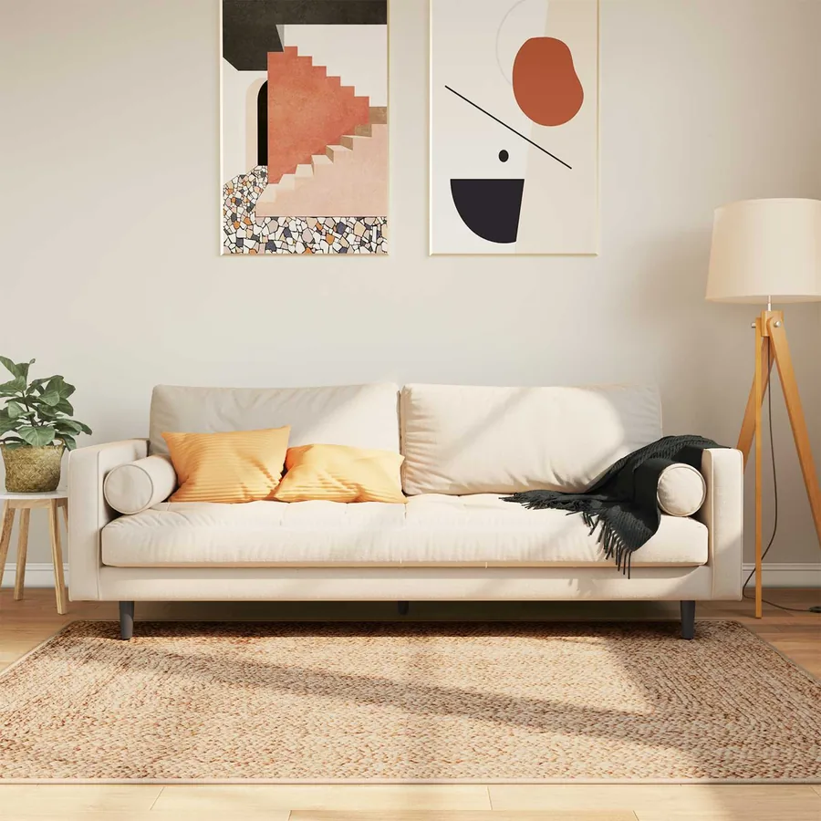 Coureur de Tapis MARSA Jaune 120 x 170 cm Polyester et PVC