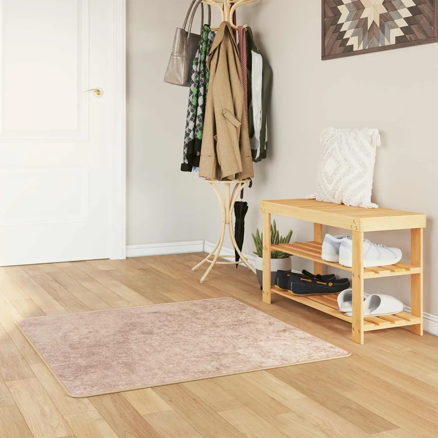 Coureur de Tapis MARSA Sable 100 x 100 cm Polyester et PVC