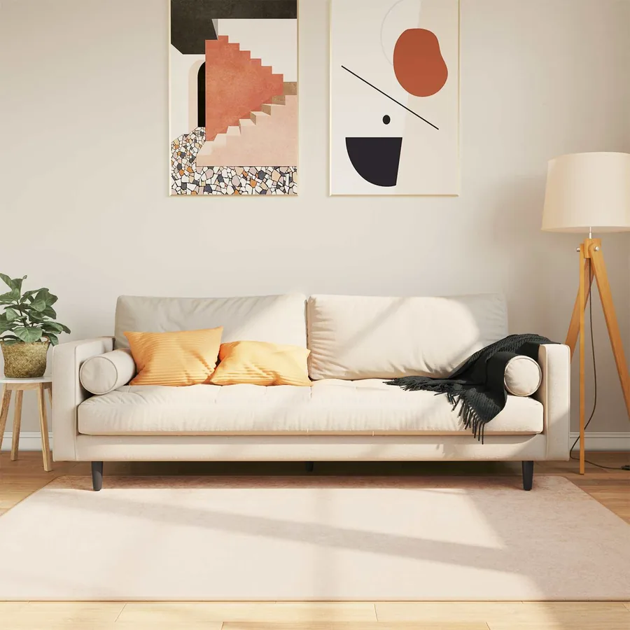 Coureur de Tapis MARSA Crème 120 x 170 cm Polyester et PVC
