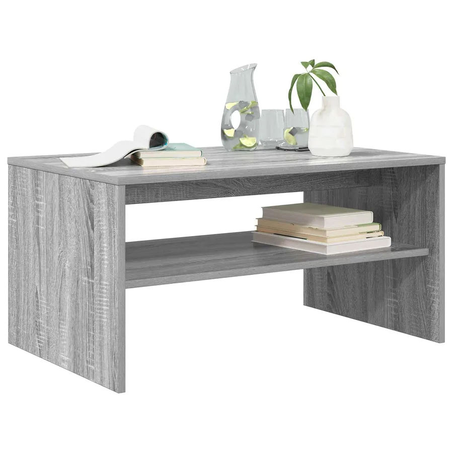Table basse Gris Sonoma 80 x 50 x 40 cm Bois d'ingénierie - 3
