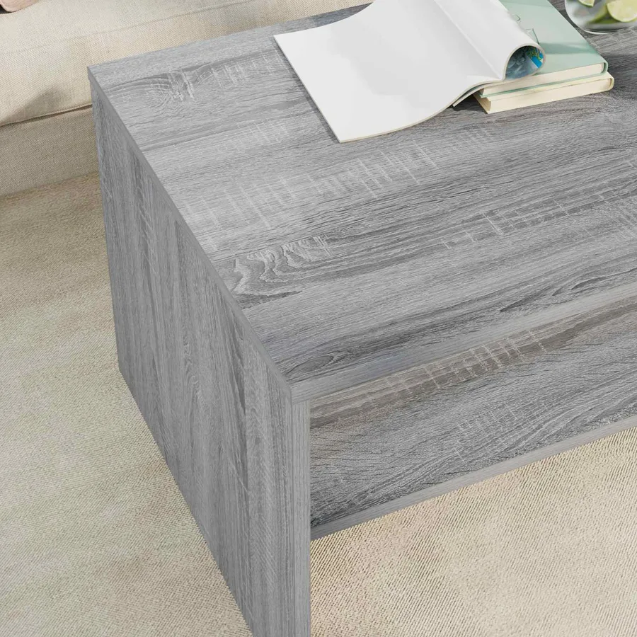 Table basse Gris Sonoma 80 x 50 x 40 cm Bois d'ingénierie - 4