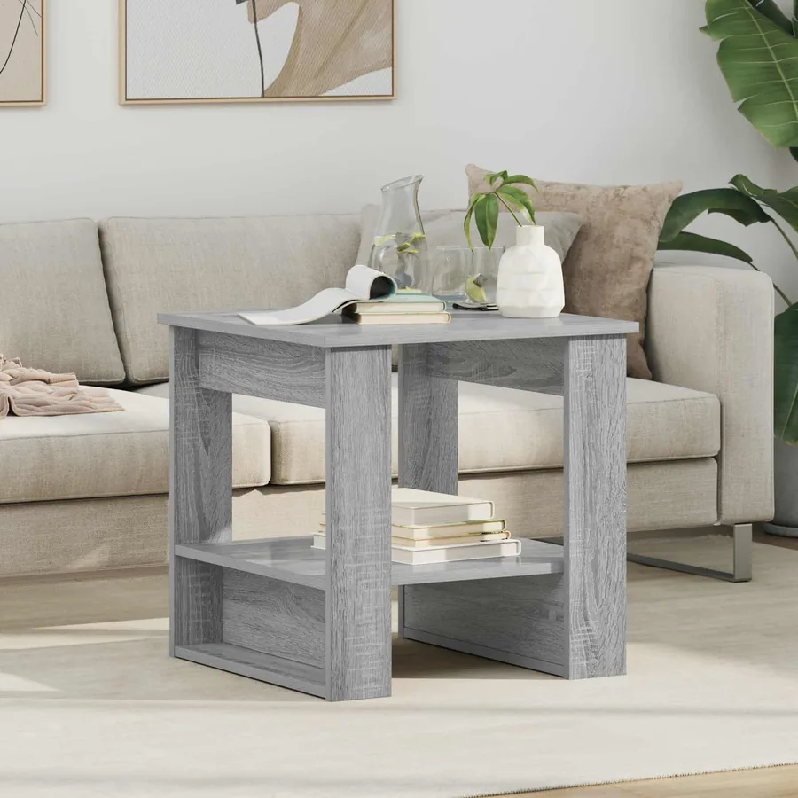 Table basse Gris Sonoma 51 x 50 x 50 cm Bois d'ingénierie