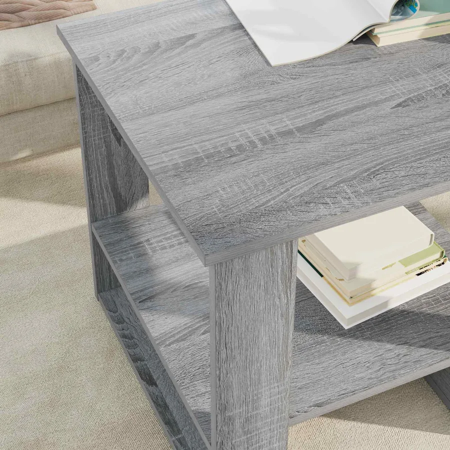 Table basse Gris Sonoma 51 x 50 x 50 cm Bois d'ingénierie - 4