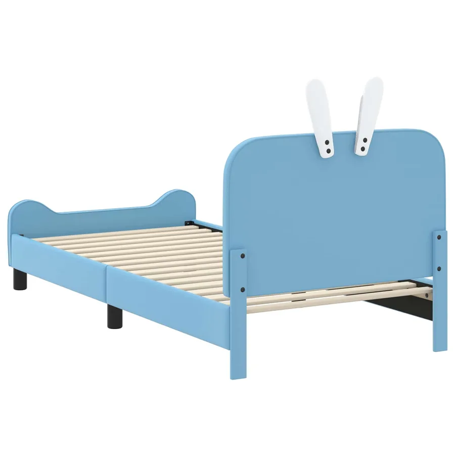 Cadre de lit pour enfants avec tête de lit Bleu 80 x 200 cm PU - 7
