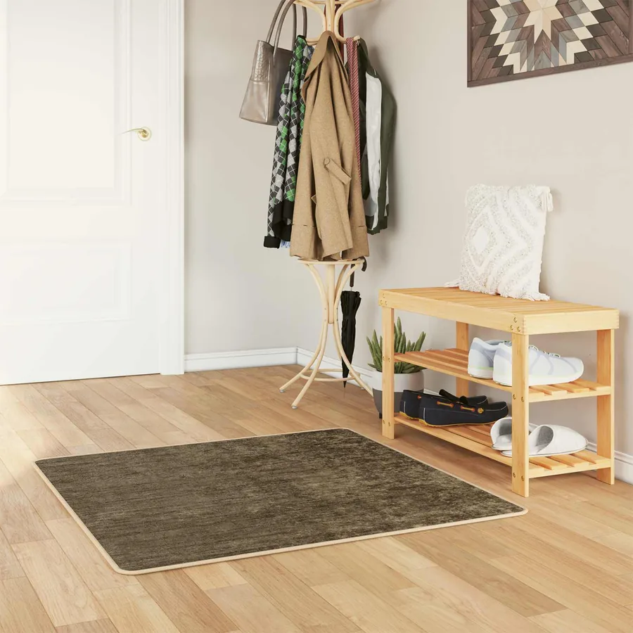 Coureur de Tapis MARSA Vert forêt 100 x 100 cm Polyester et PVC