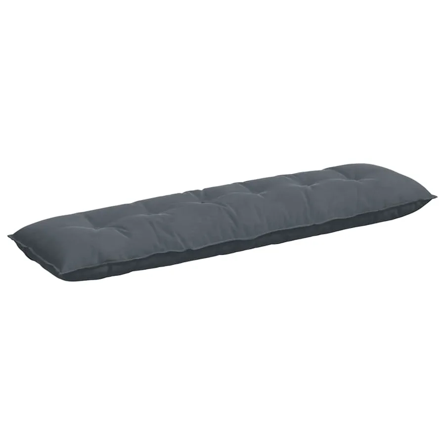 Coussin de Dos Gris foncé 180 x 50 cm Tissu en velours côtelé - 2