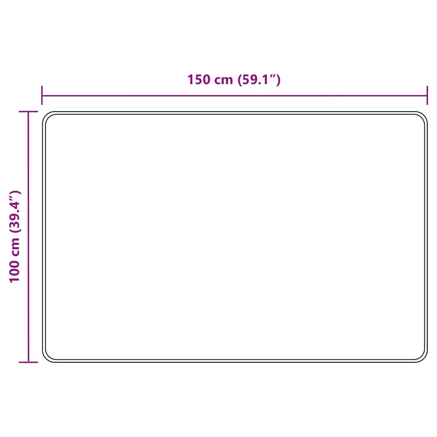 Coureur de Tapis MARSA Gris 100 x 150 cm Polyester et PVC - 7