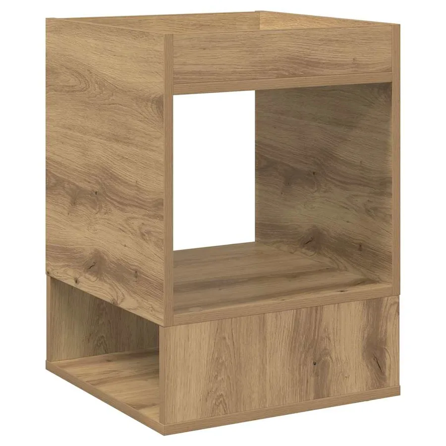 Table d'appoint Chêne artisanal 40 x 40 x 56 cm - 2