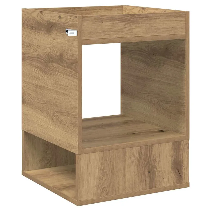Table d'appoint Chêne artisanal 40 x 40 x 56 cm - 7